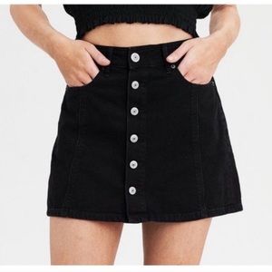 American Eagle Denim Button Mini Skirt